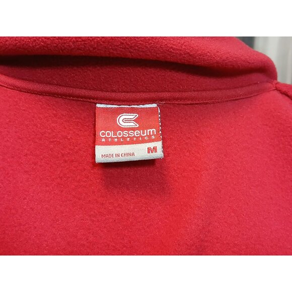 Arkansas Razorbacks Colosseum Athletics Red Fleece Vest Zip Womens Medium - Picture 5 of 10